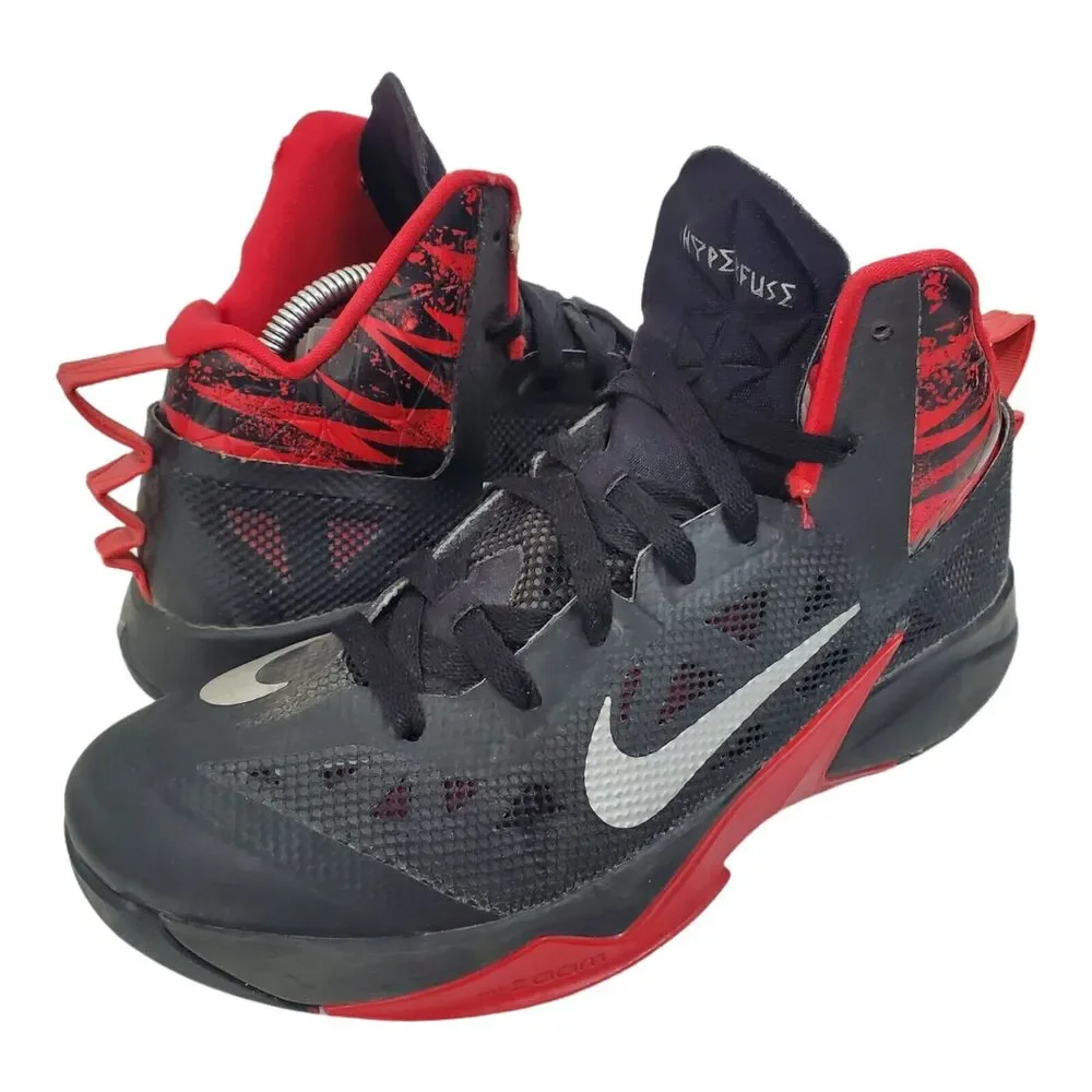 NIKE Shoes ZOOM HYPERFUSE 2013 Mens Size 8.5 Black Basketball Sneaker 615896-001
